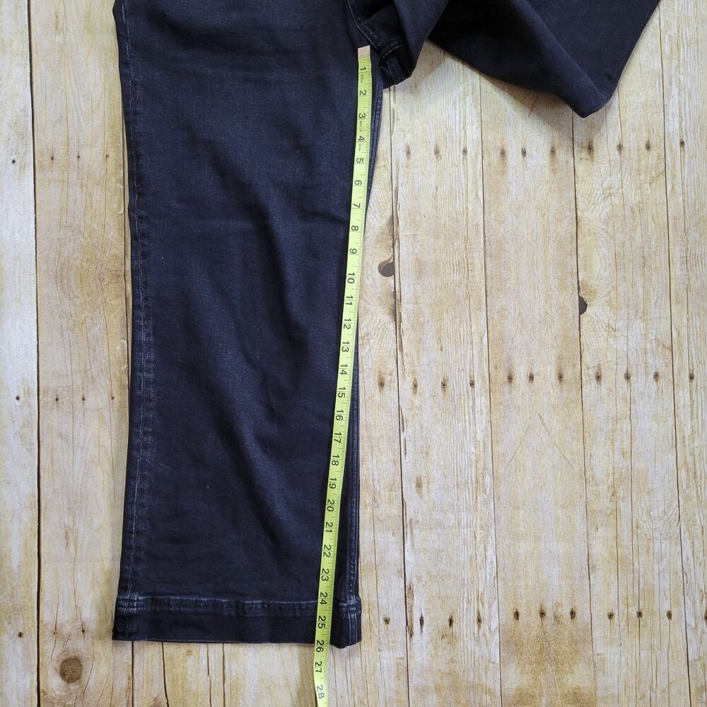 PILCRO The Skipper High Rise Cropped Wide Leg Black Wash Size 30 - Picture 11 of 14